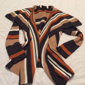 Knit striped cardigan